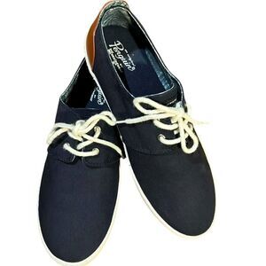 Original Penguin by Munsingwear  NEW W BOX men’s navy canvas and leather size 10